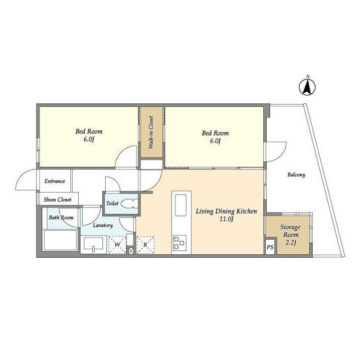 グランカーサ川崎生田の間取り