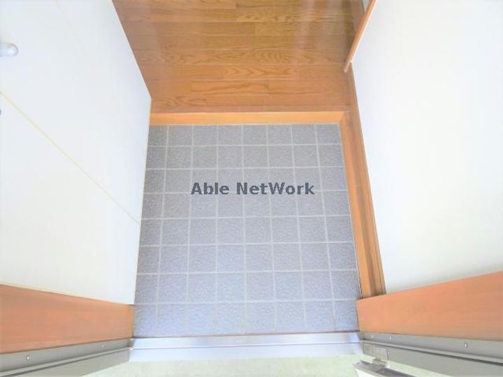 MIZOGUCIハイツの玄関