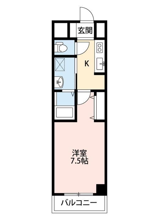 パークナードフィット美章園の間取り