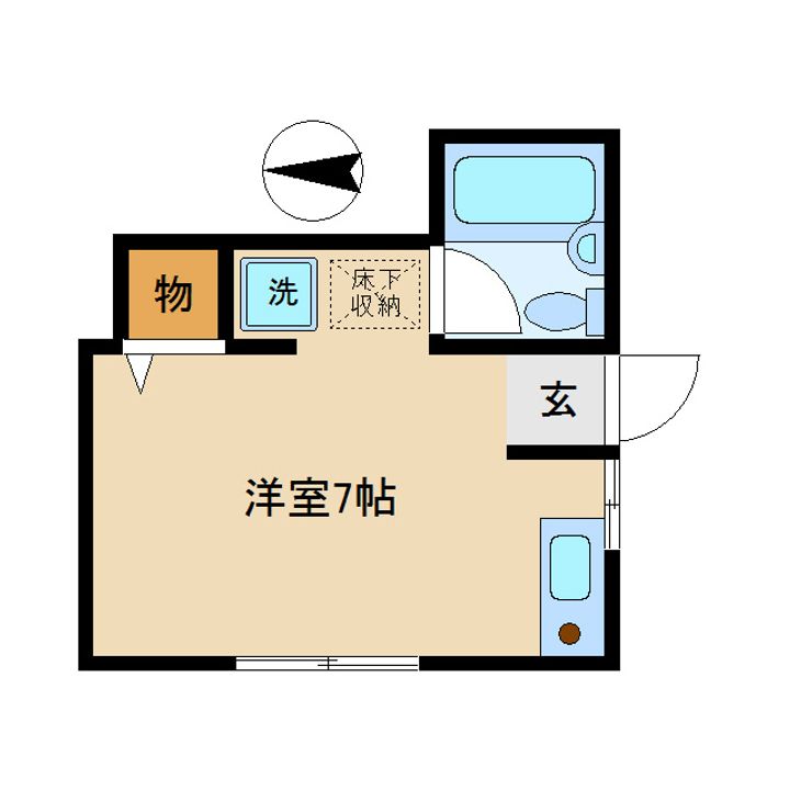 東京都中野区中央5(アパート)の賃貸物件の間取り