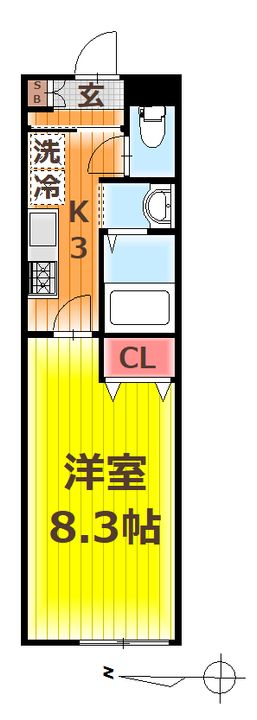 埼玉県草加市八幡町(アパート)の賃貸物件の間取り