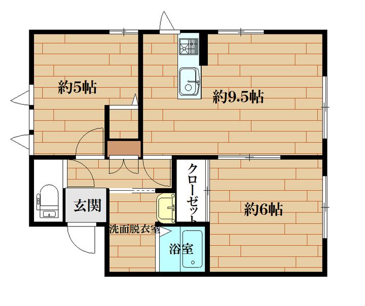 クローカスルミノワの間取り