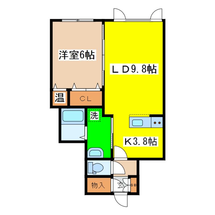 ハウスポート桂木の間取り