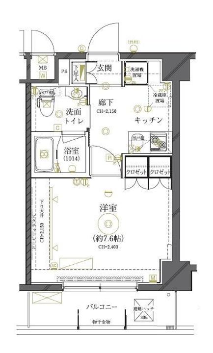 東京都世田谷区船橋2(マンション)の賃貸物件の間取り