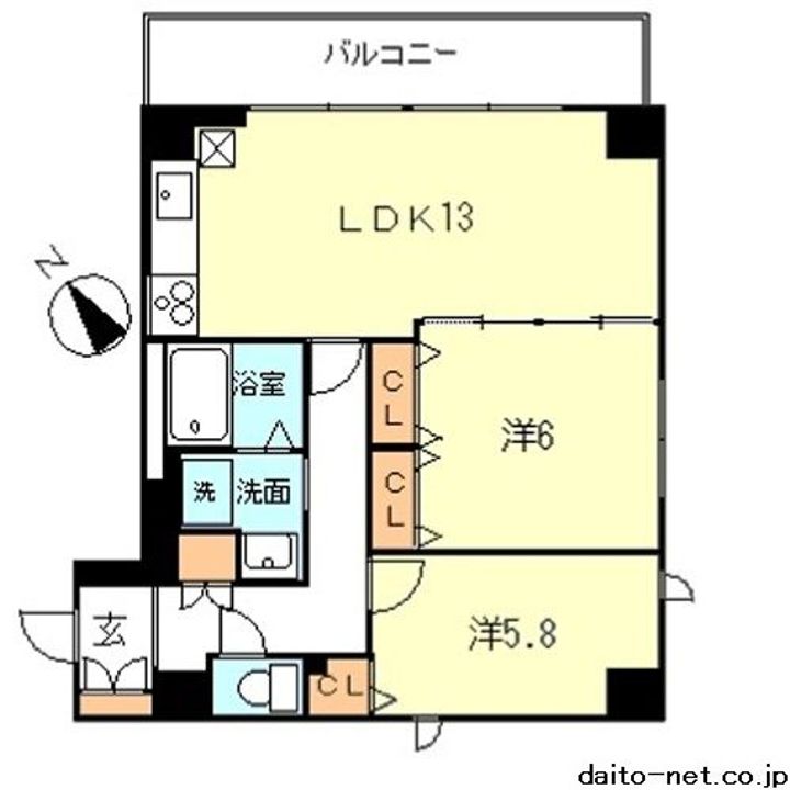 Kourt K3の間取り