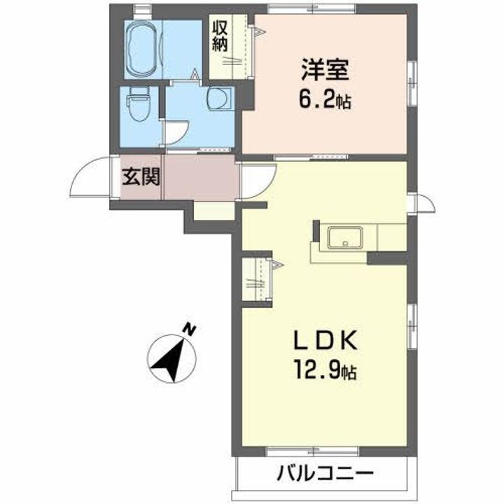 シャーメゾンIRIYA Bの間取り