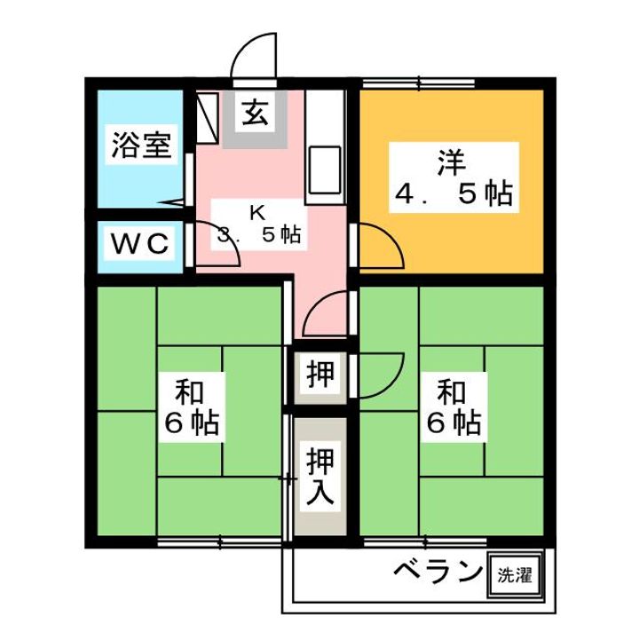 サニーコーポの間取り