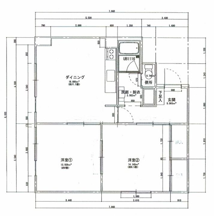 シャンボール洗足池の間取り