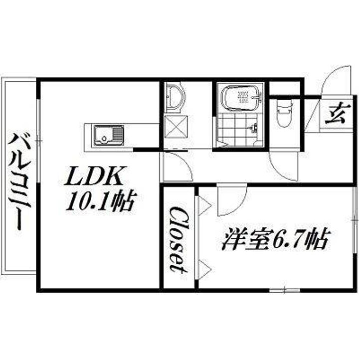 静岡県浜松市中央区元浜町(マンション)の賃貸物件の間取り