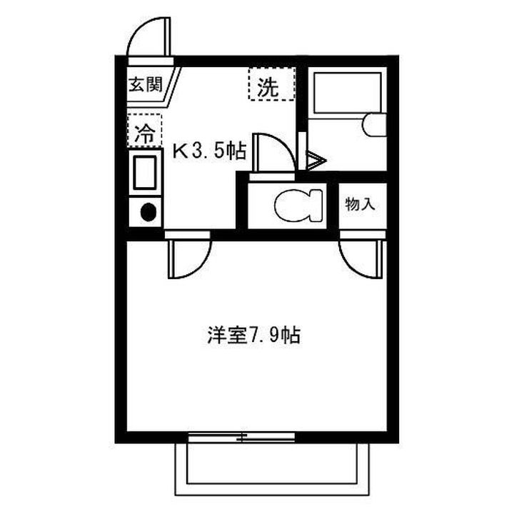 コゼットつつじヶ丘Aの間取り
