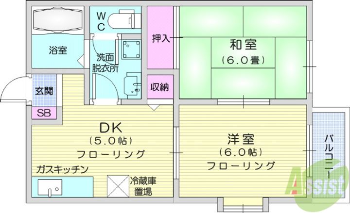 カームホームの間取り