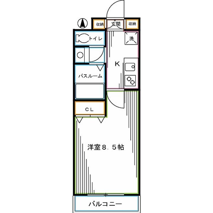 東京都杉並区梅里1(マンション)の賃貸物件の間取り