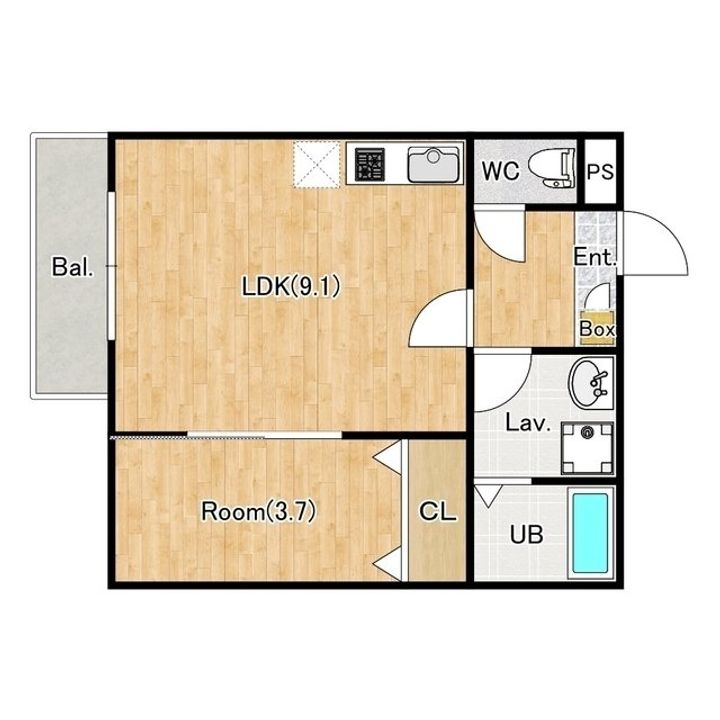 ジーメゾン春日部栄町の間取り