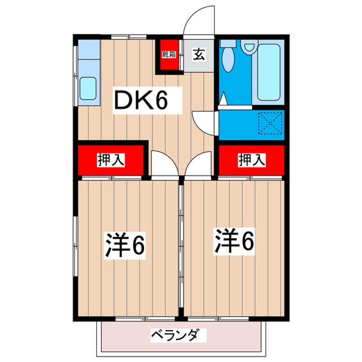 富山マンションの間取り