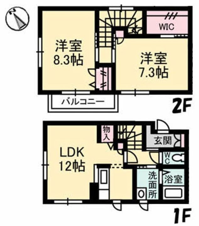 広島県呉市西惣付町(アパート)の賃貸物件の間取り