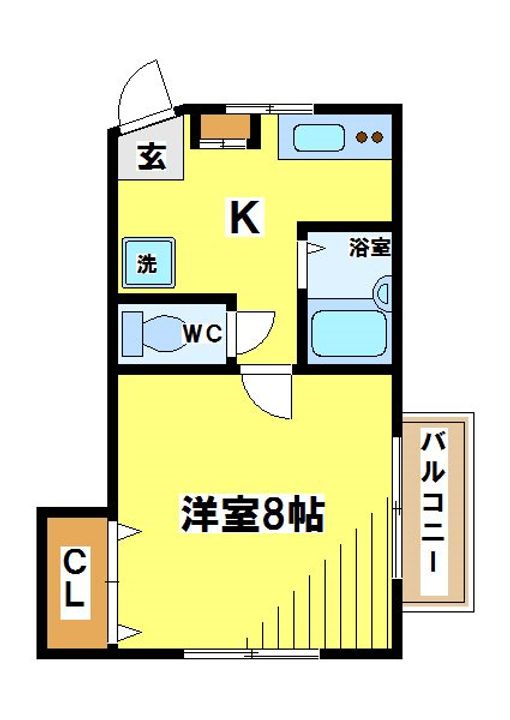 東京都世田谷区南烏山4(アパート)の賃貸物件の間取り