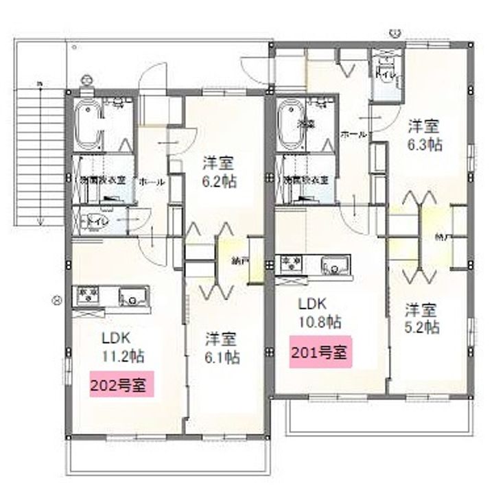 アグロスコート B棟の間取り