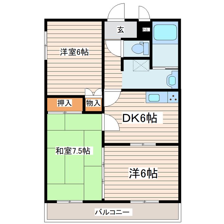 ソレアードの間取り