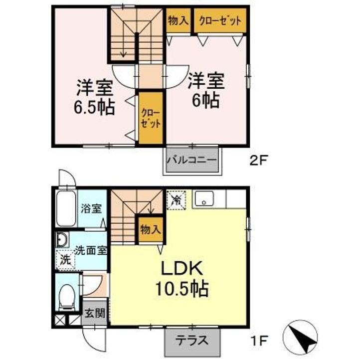 秋田県南秋田郡八郎潟町字一日市(一戸建)の賃貸物件の間取り