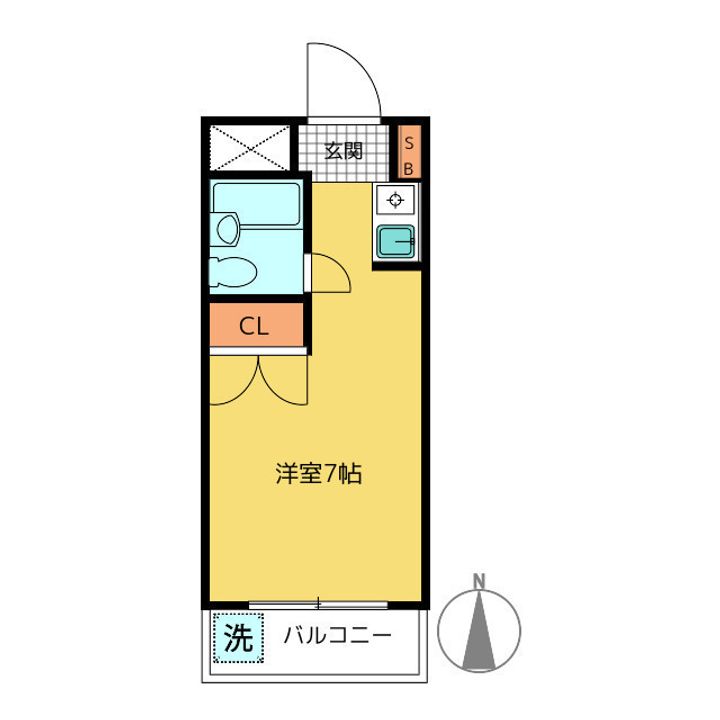 東京都中野区東中野3(マンション)の賃貸物件の間取り