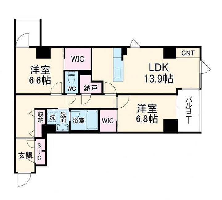 L’Allure(ラリュール)の間取り