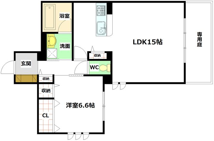 広島県安芸郡府中町山田2(マンション)の賃貸物件の間取り