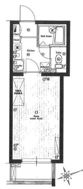 東京都世田谷区世田谷3(マンション)の賃貸物件の間取り
