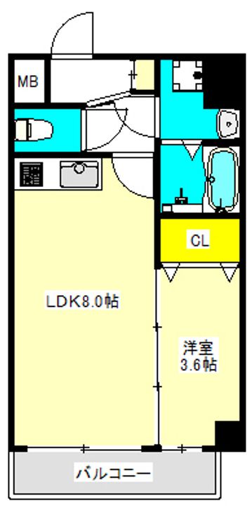 クローバー・レジデンス玉造の間取り