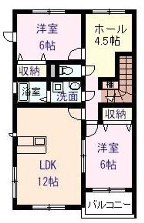 サニーコートジュネスCの間取り