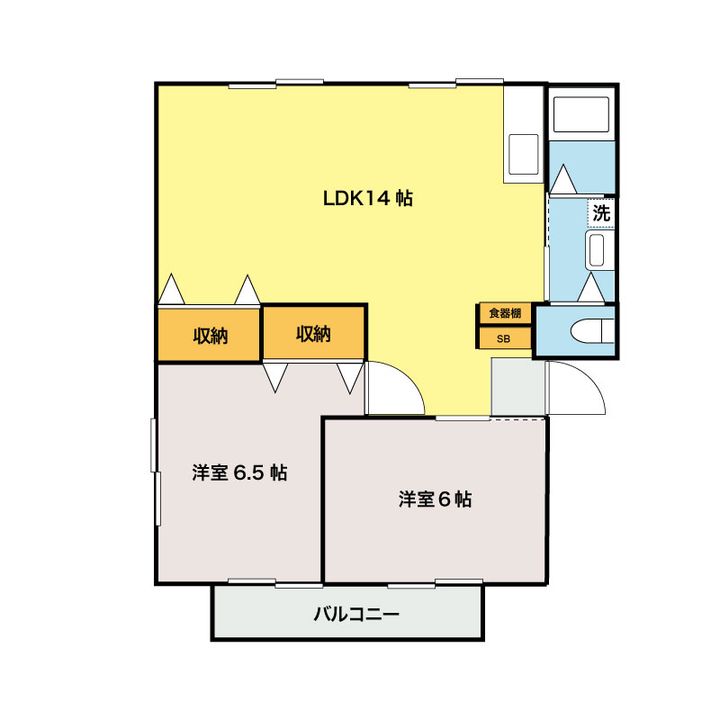 ウィンディア大里の間取り