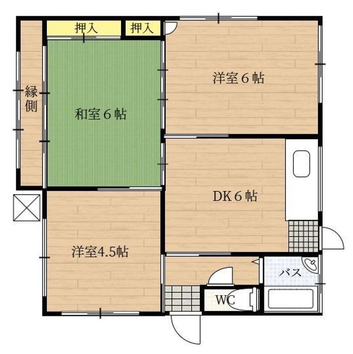 大分県由布市挾間町下市(一戸建)の賃貸物件の間取り