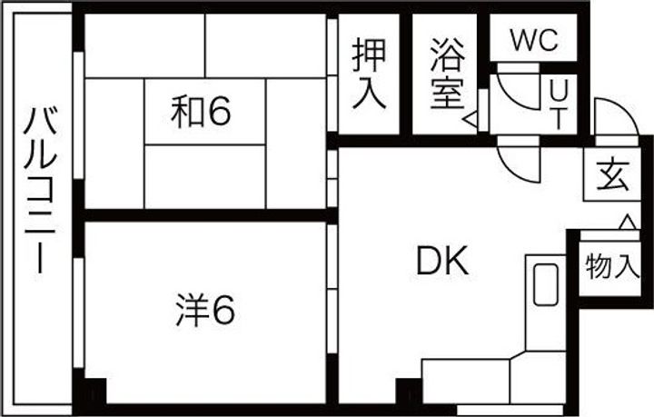 アミティ北畠の間取り