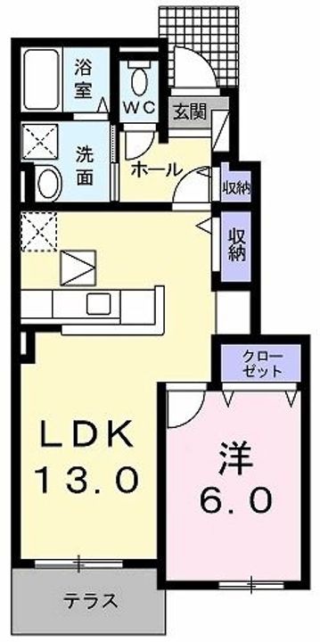 ミルトD (mild)の間取り