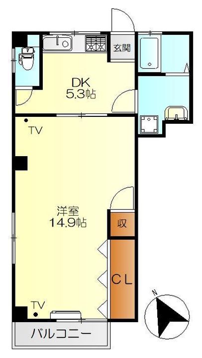 佐伯アパートの間取り