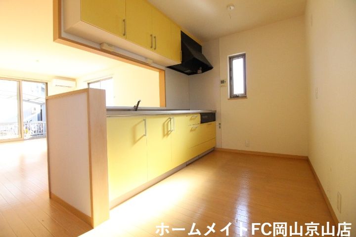 岡山県岡山市北区高柳西町(一戸建)の賃貸物件のキッチン