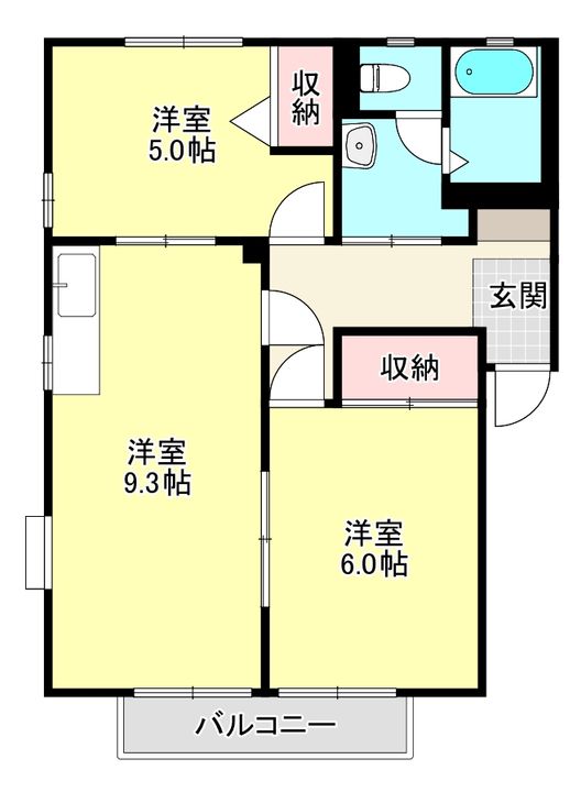 プラザハイツCの間取り