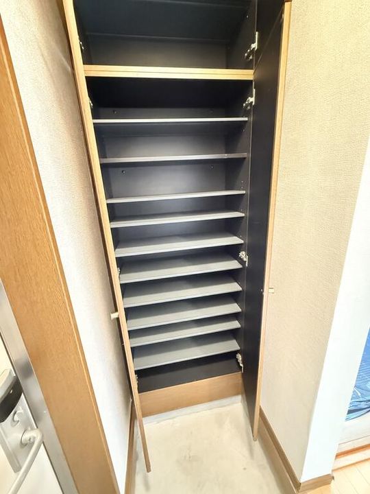 グリーンハイツ鹿野A棟の玄関