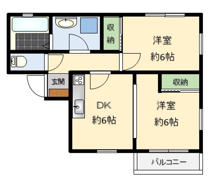 ミナミハイツ3番館の間取り