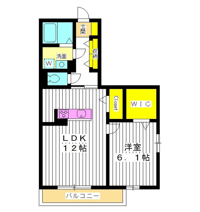 東京都練馬区谷原5(アパート)の賃貸物件の間取り