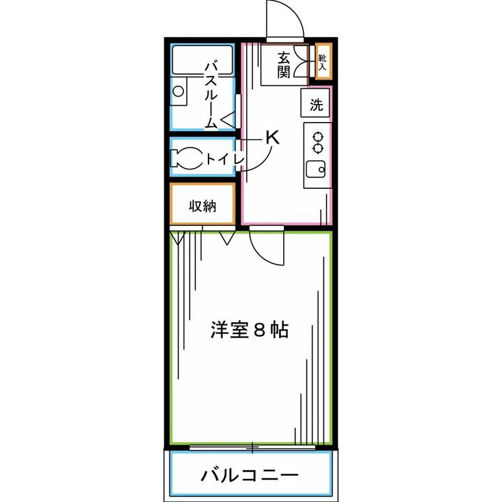 東京都中野区沼袋3(マンション)の賃貸物件の間取り