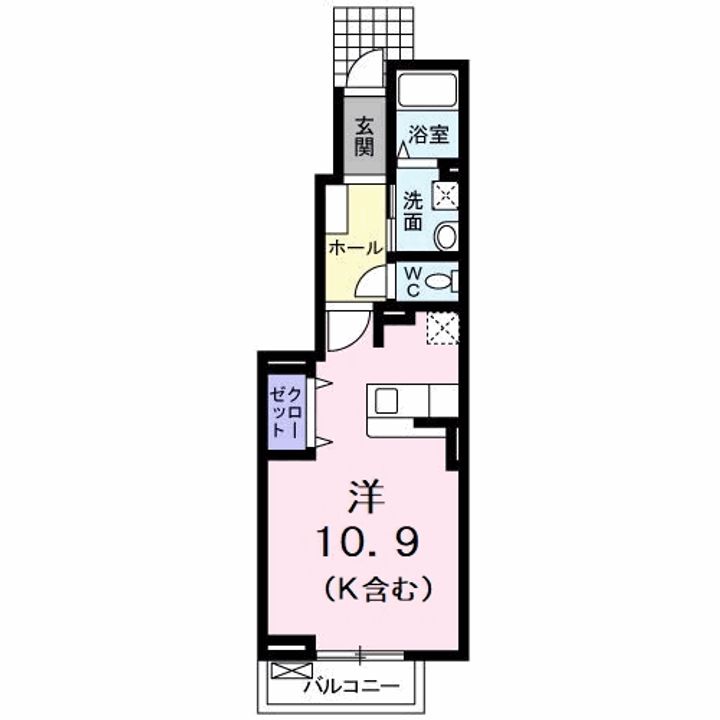 徳島県小松島市神田瀬町(アパート)の賃貸物件の間取り