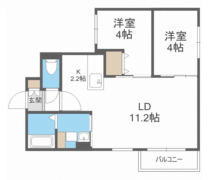 トロワセリーヌの間取り