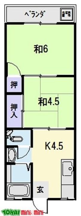 植松マンションの間取り