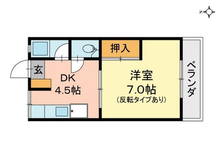 竹野コーポの間取り