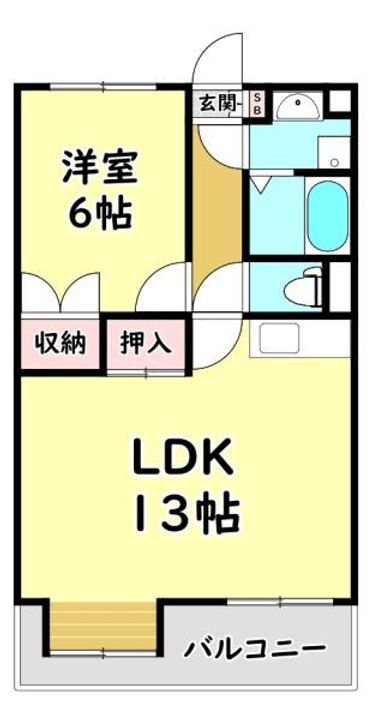 大阪府守口市西郷通4(マンション)の賃貸物件の間取り