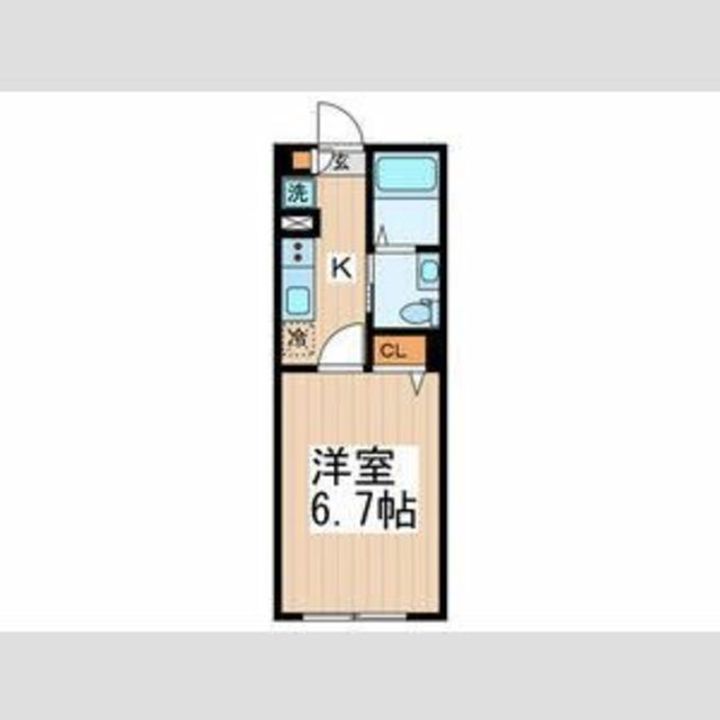 東京都大田区西蒲田1(アパート)の賃貸物件の間取り