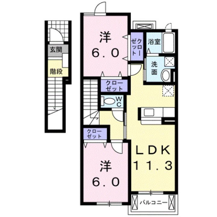 クレイン・ガーデンCの間取り