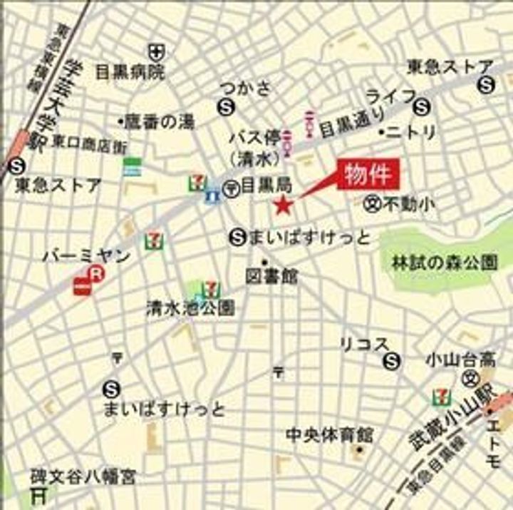 東京都目黒区目黒本町1(マンション)の賃貸物件のその他画像