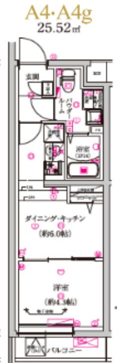 東京都品川区小山台2(マンション)の賃貸物件の間取り