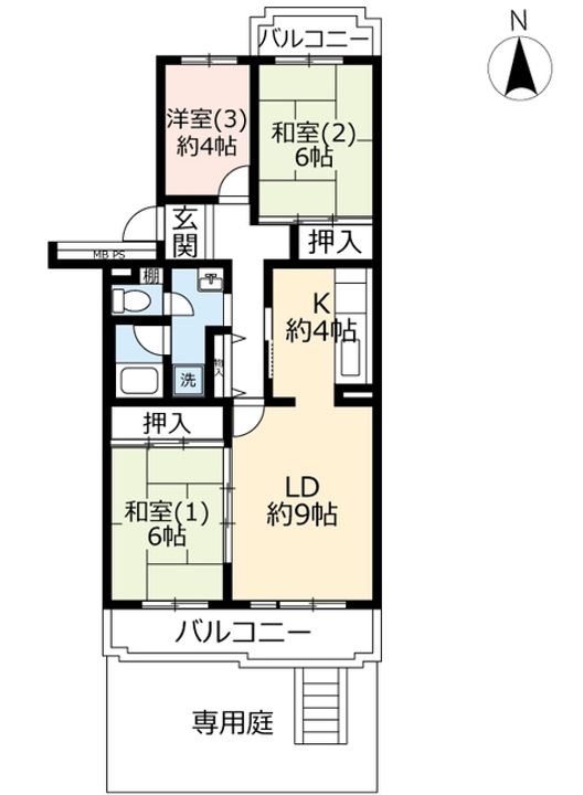 UR金沢シーサイドタウン柴の間取り